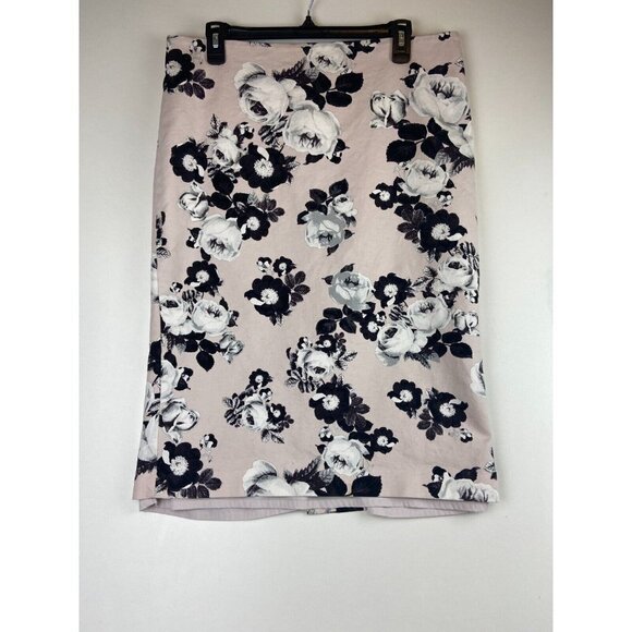 Lord and Taylor Women's Floral Print Midi Skirt Size 14 - Picture 2 of 9